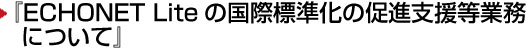 『ECHONET Liteの国際標準化の促進支援等業務について』